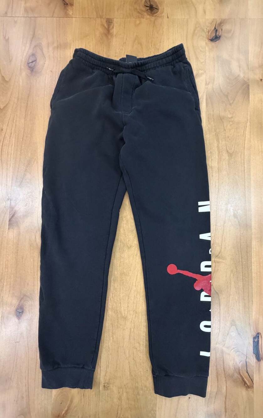 Jordan Jumpman Boys Black Sweatpants with Red/White Logo Boys XL